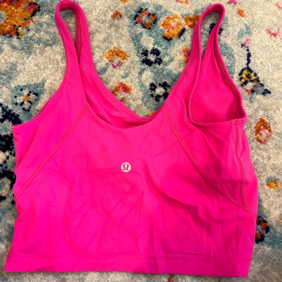 lululemon sonic pink align tank in size 6 perfect condition - Picture 2 of 3